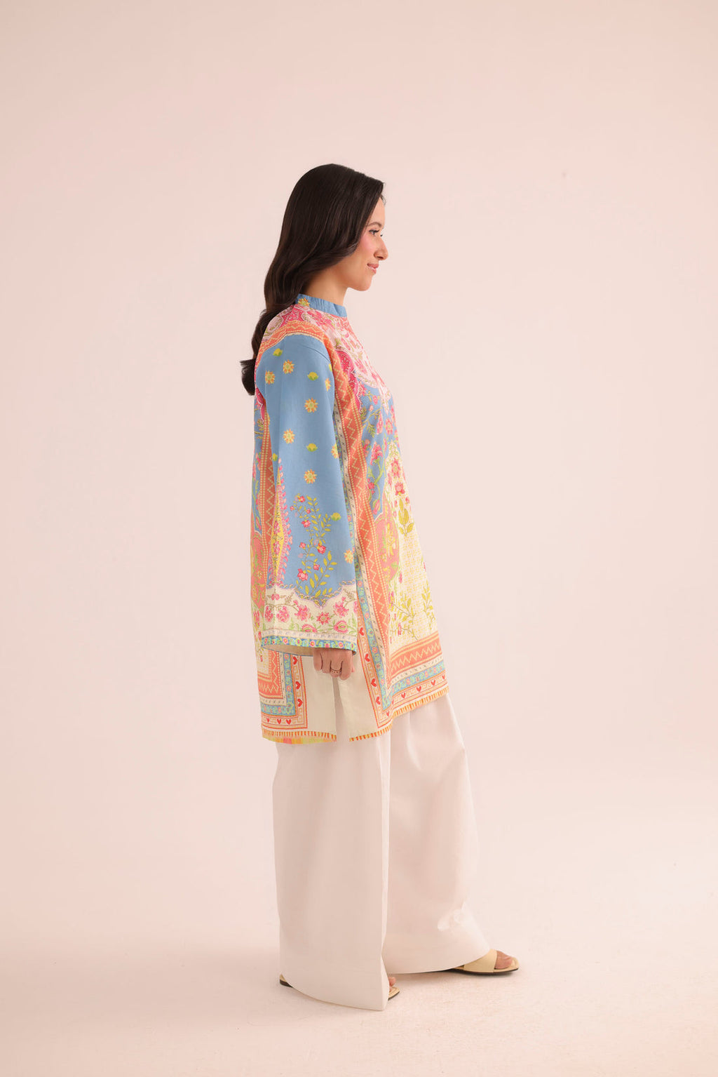 Dual Mood Floral Co-ord Set – Marigold & Peach