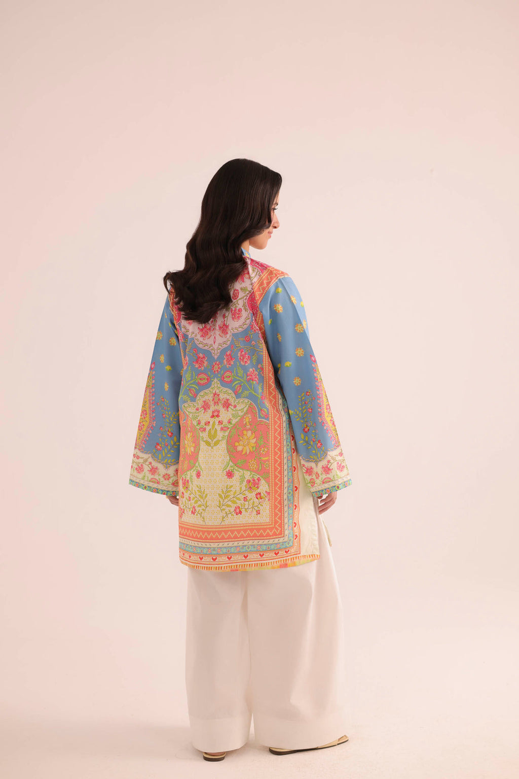 Dual Mood Floral Co-ord Set – Marigold & Peach