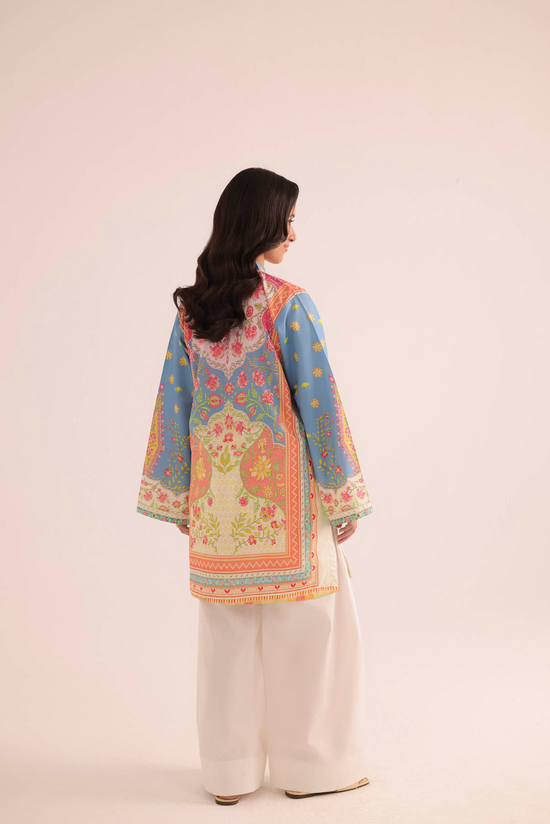 Dual Mood Floral Co-ord Set – Marigold & Peach