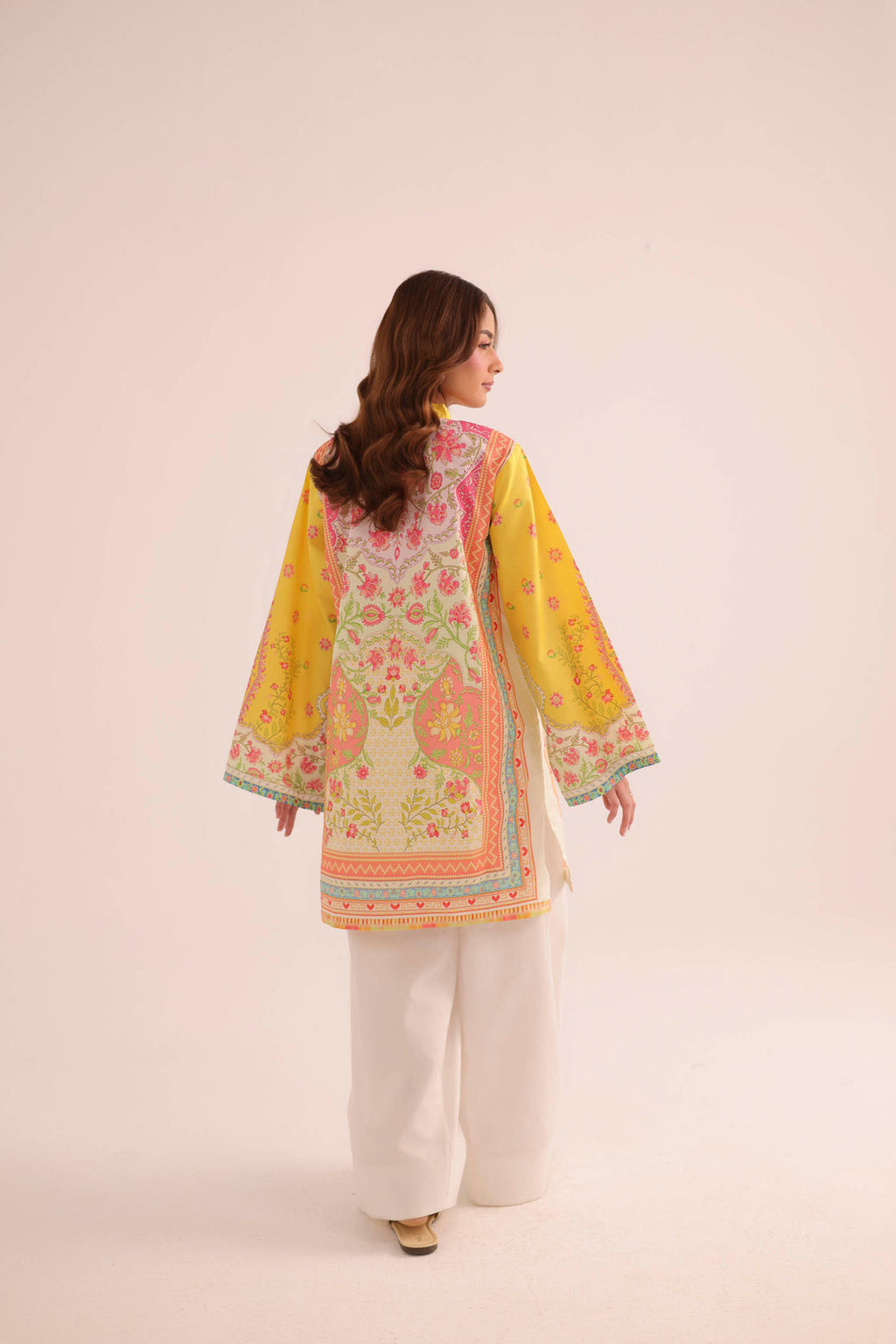 Dual Mood Floral Co-ord Set – Marigold & Peach