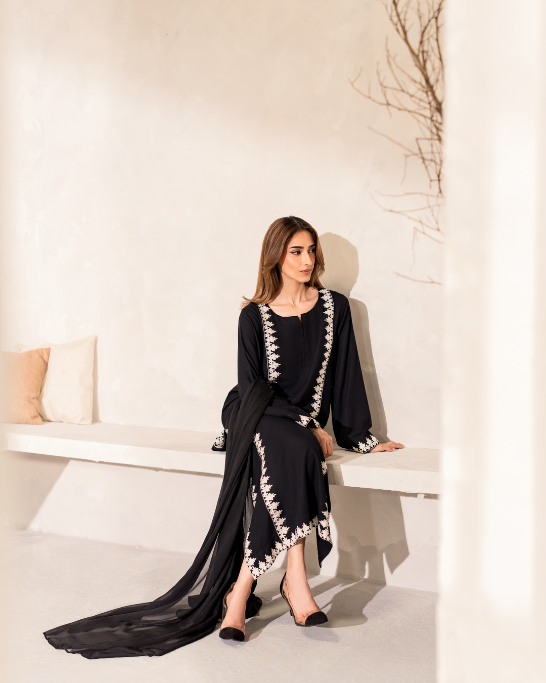 Shadow and Sheen: The Art of Dark Luxury 3pc suite set