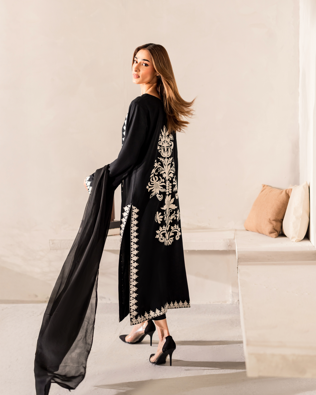 Shadow and Sheen: The Art of Dark Luxury 3pc suite set
